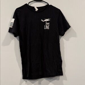 Nine Line Men's Black Graphic Tee